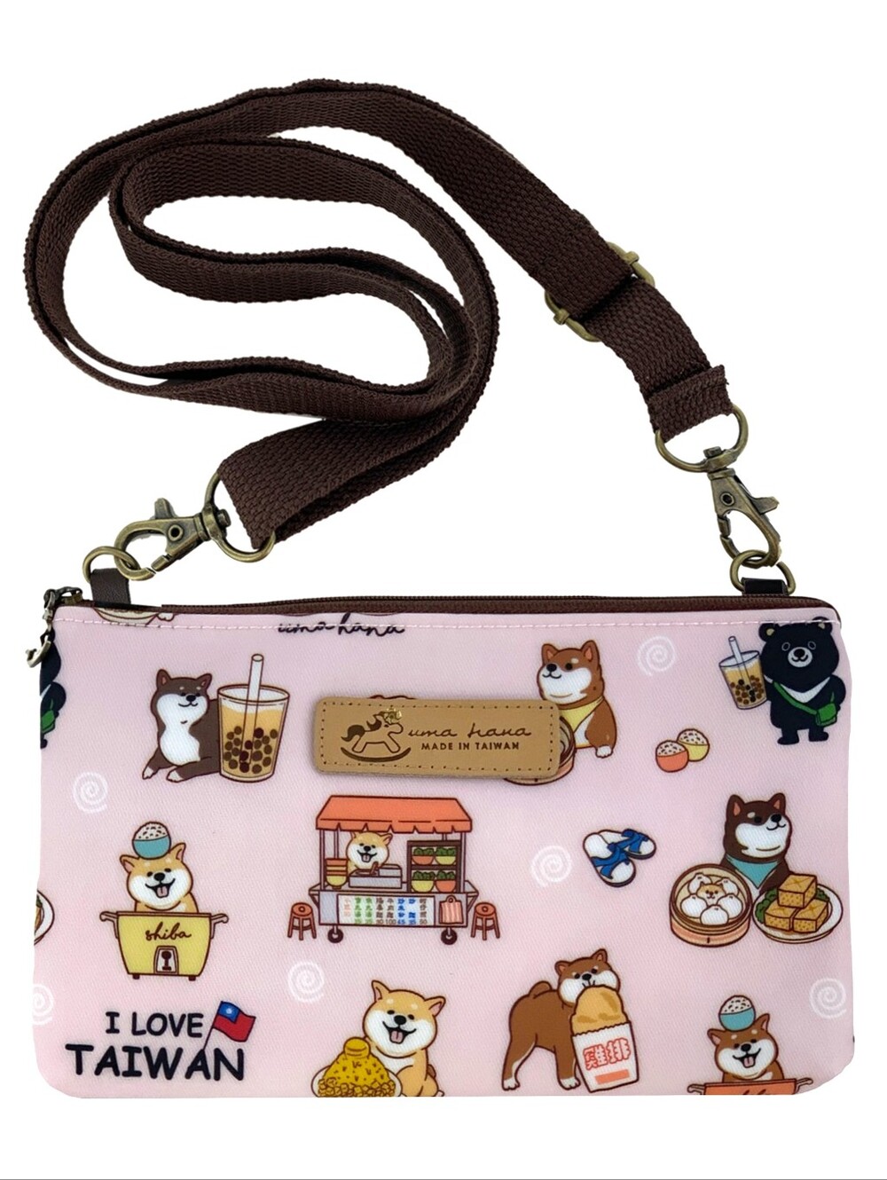 Waterproof Shiba Inu Taiwan Crossbody Shoulder Phone Purse
